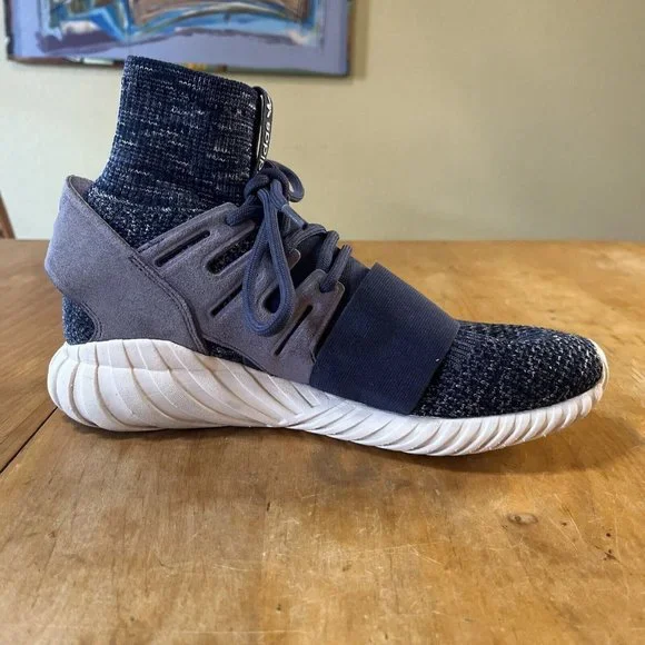 adidas | Shoes | Adidas Tubular Doom Pk Primeknit Trainers Men Sz 85 Purple  Bluewhite Bb2393 | Poshmark